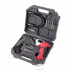 3.6V Lithium-Ion Rechargeable Screwdriver with 45 Piece Acce