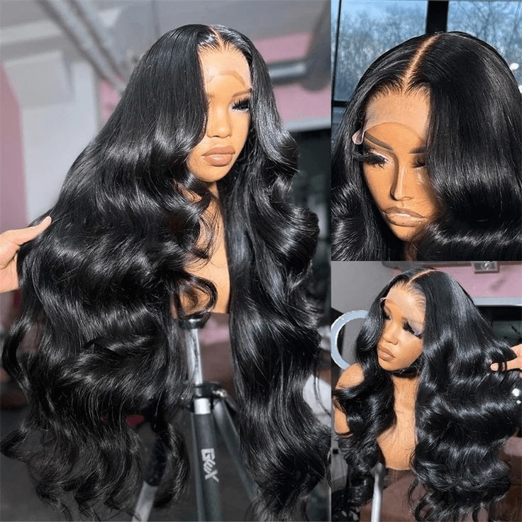 [2Wigs 13x6] Blonde Color & Natural Black Body Wave 24 Inches Lace Frontal Wigs
