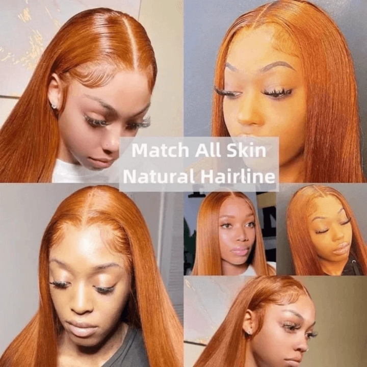 [2Wigs 13x6] Ginger Colored & Red Colored 24 Inches Lace Frontal Wigs
