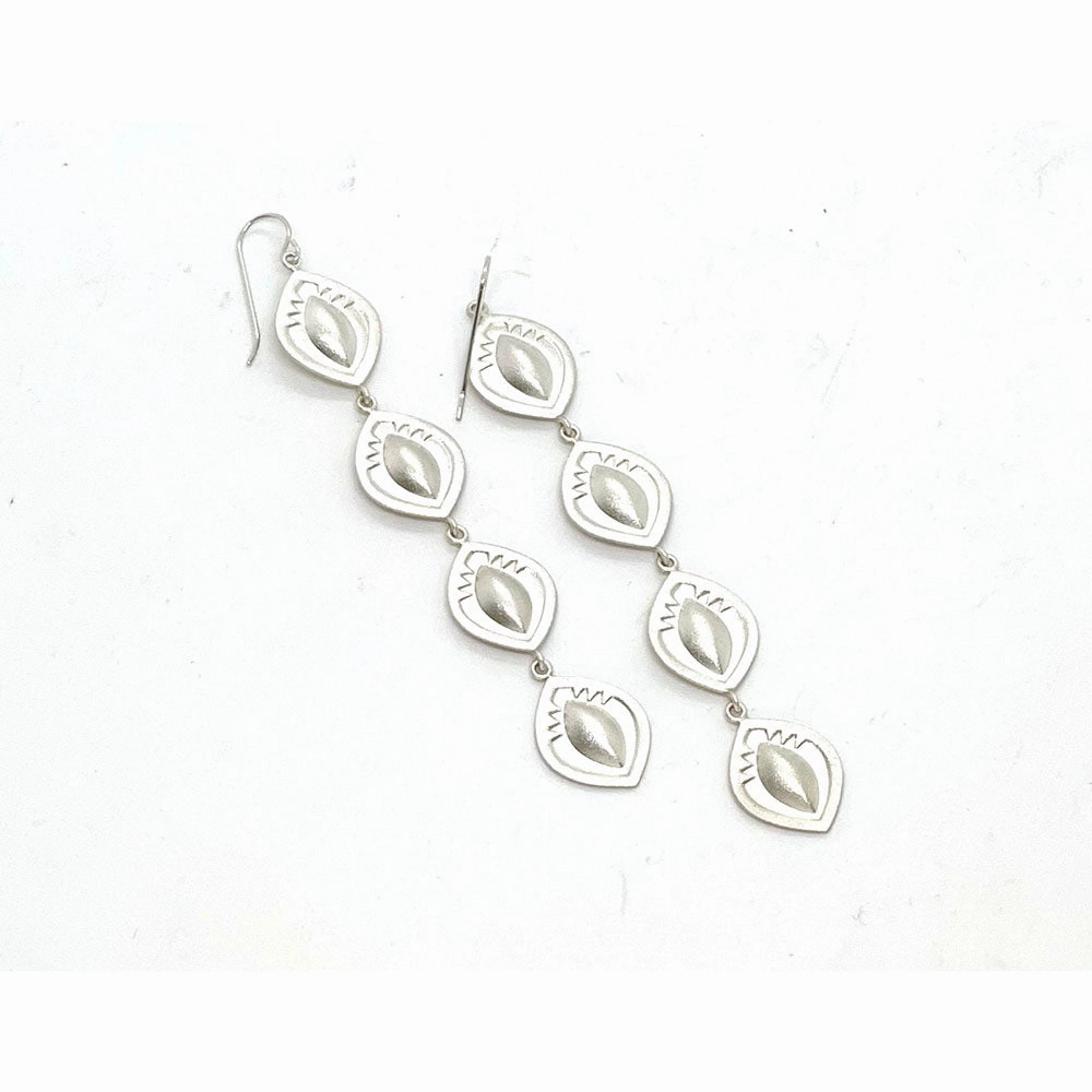 ﻿Chris Pruitt Repousse' Earrings