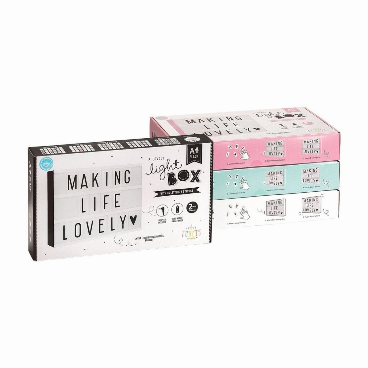 A Little Lovely Company Lightbox A4 - White