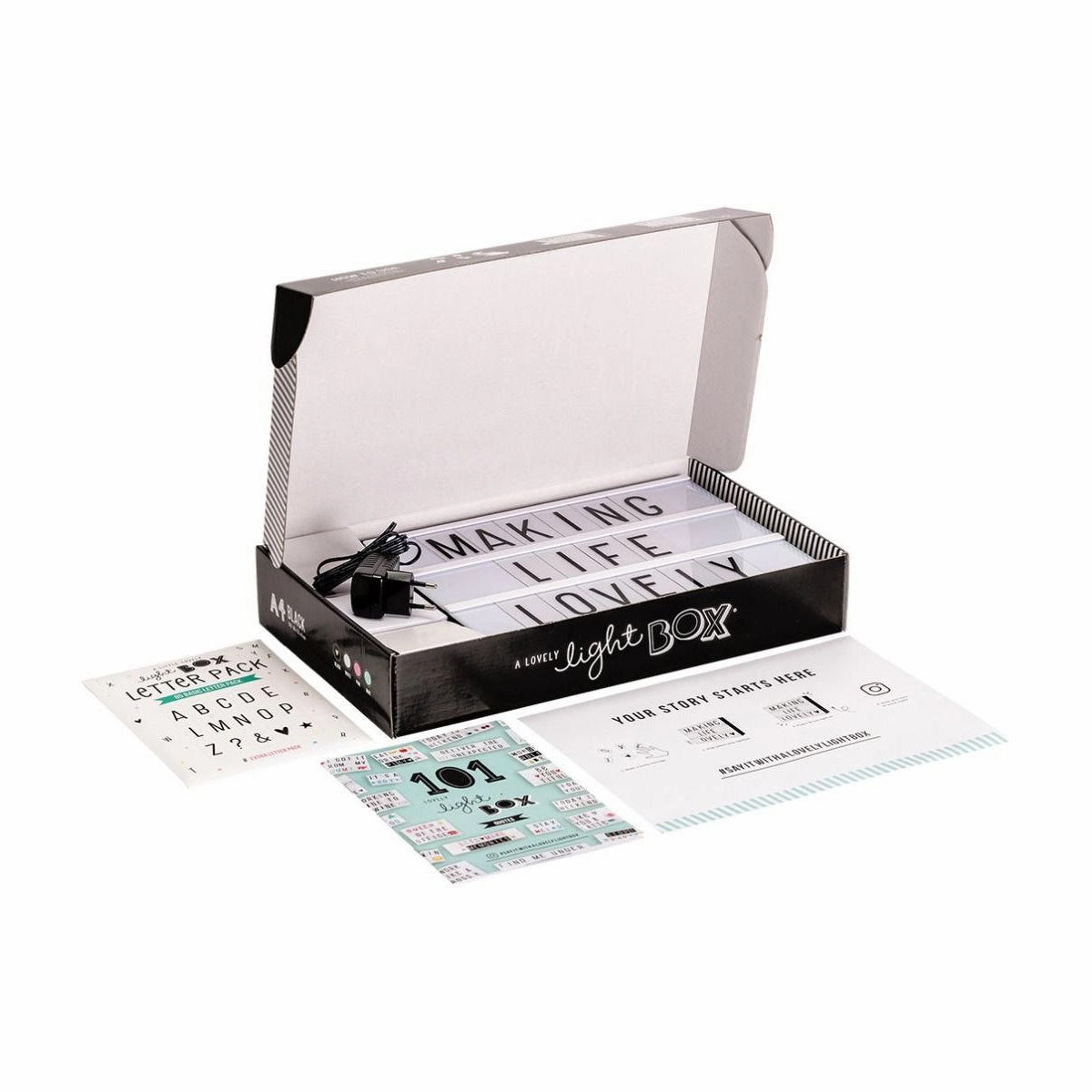 A Little Lovely Company Lightbox A4 - White