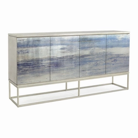 Alden Four-Door Cabinet - Silver