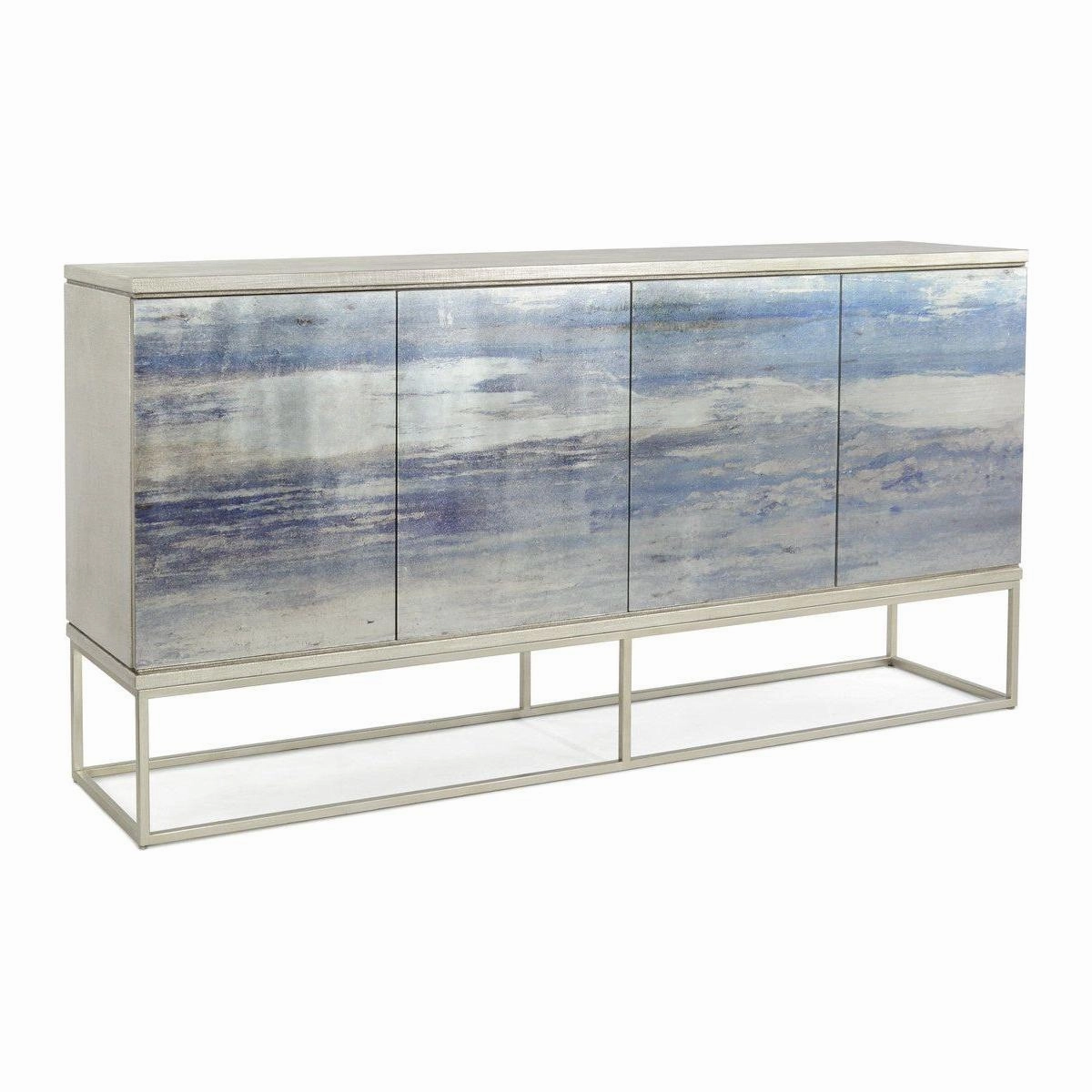 Alden Four-Door Cabinet - Silver