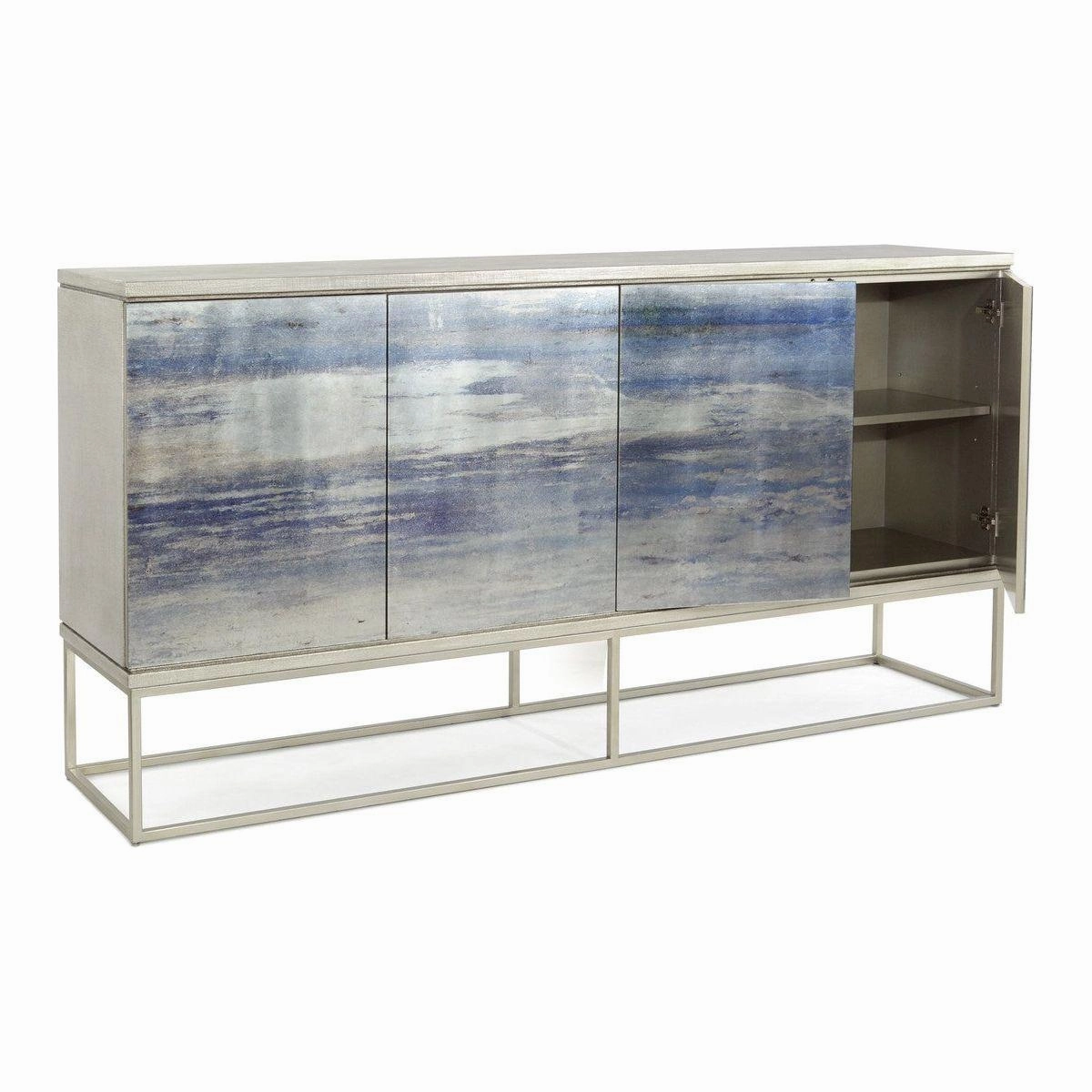 Alden Four-Door Cabinet - Silver