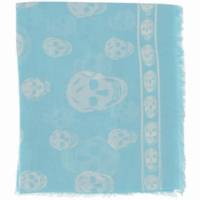 Alexander McQueen Classic Skull Printed Scarf