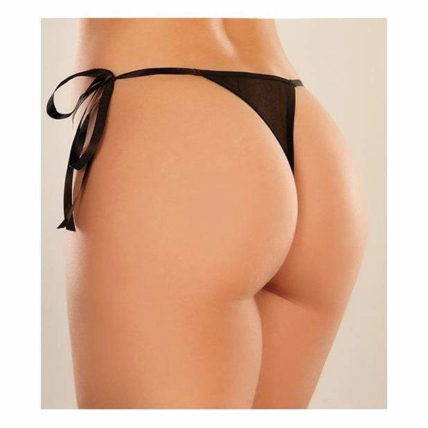 Allure Lingerie - Adore Lolita Crotchless Panty O/S (Black)