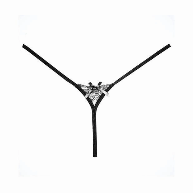 Allure Lingerie - Adore Pixie Thong Panty O/S (Black)