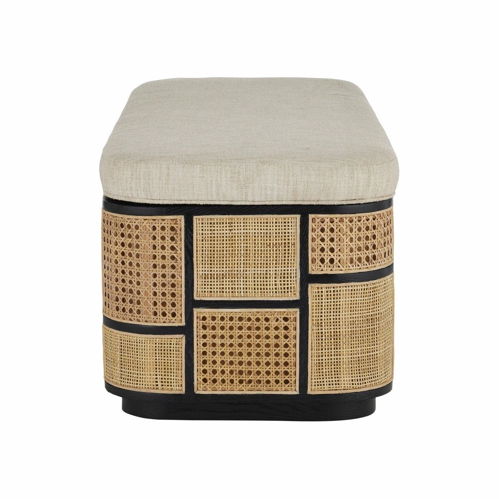 Anisa Black Storage Bench, Trailside Natural Instinct Safari