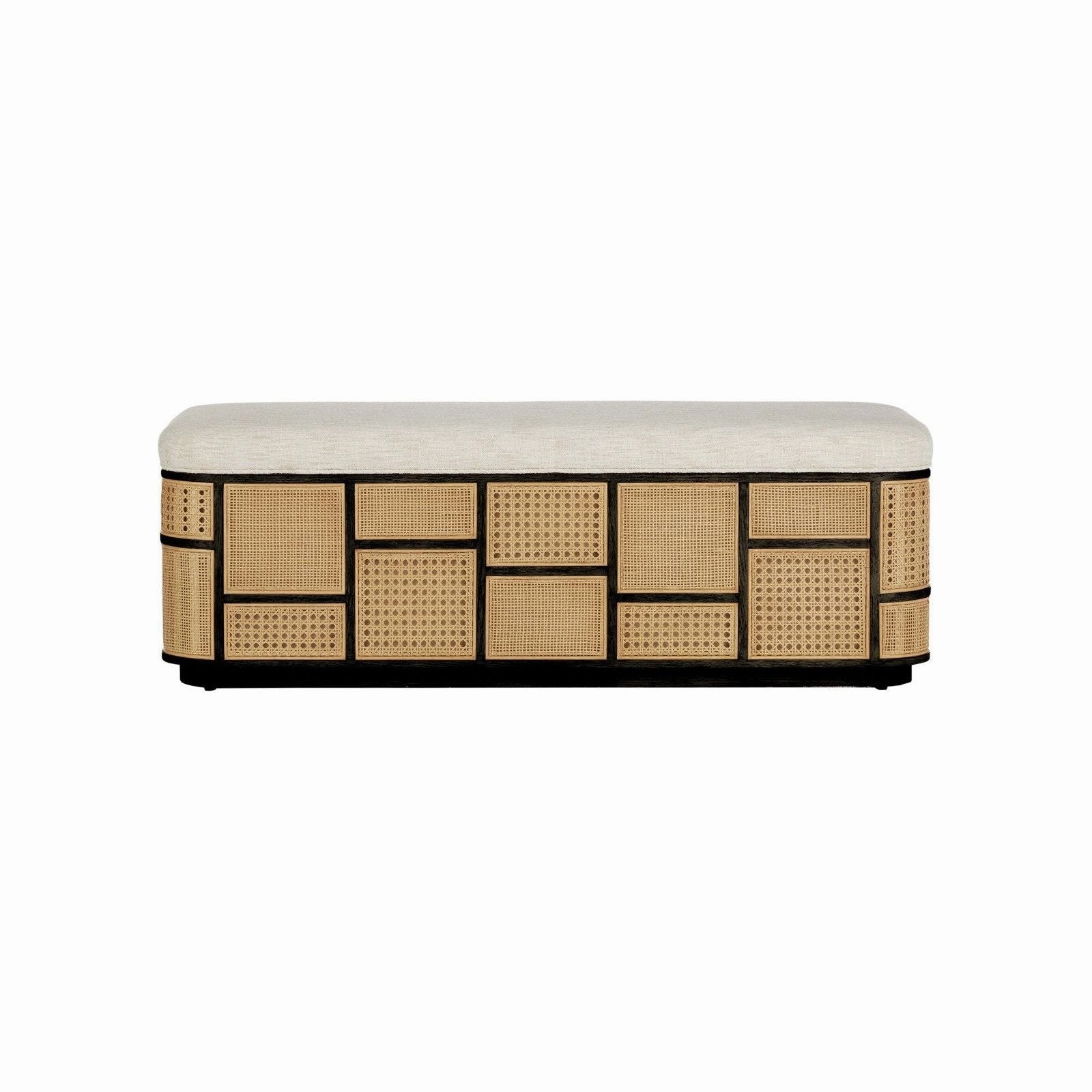 Anisa Black Storage Bench, Trailside Natural Instinct Safari