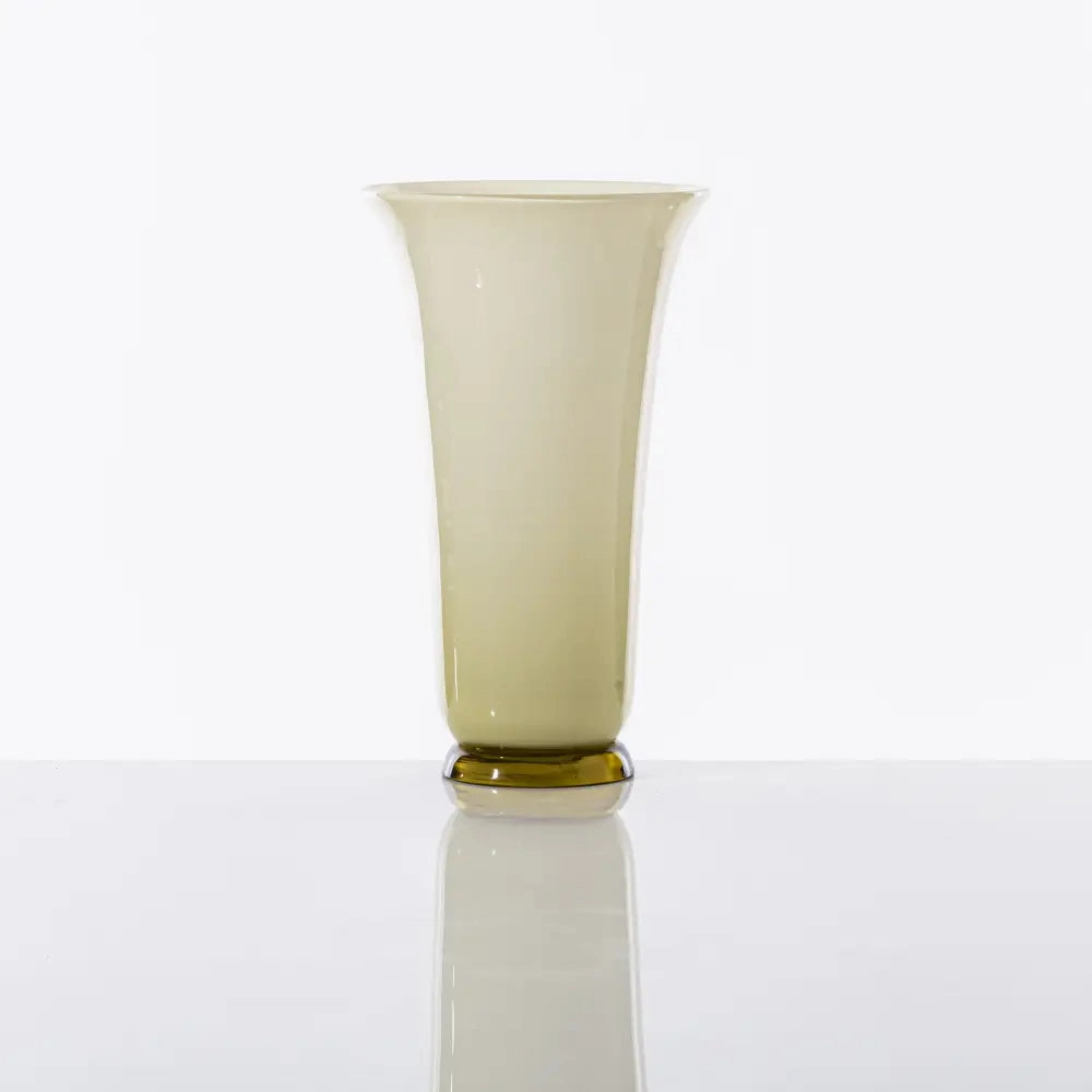 Anni Trenta Tall Vase by Venini - Paglierino