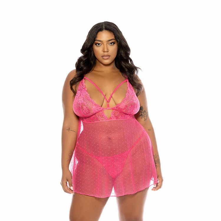 Aphrodite Lace Babydoll & G-String