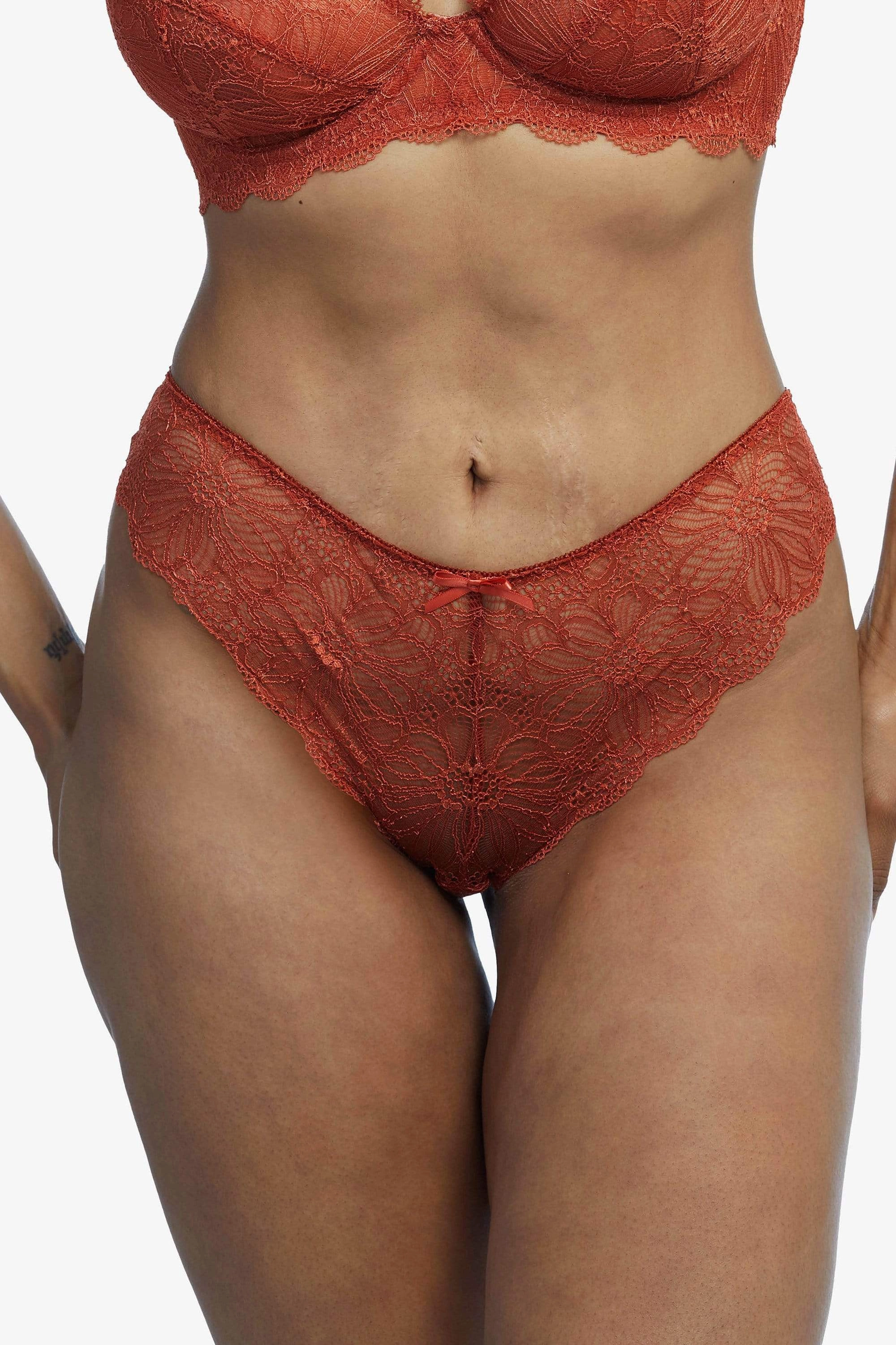 Ariana Everyday Lace Brief Intense Rust