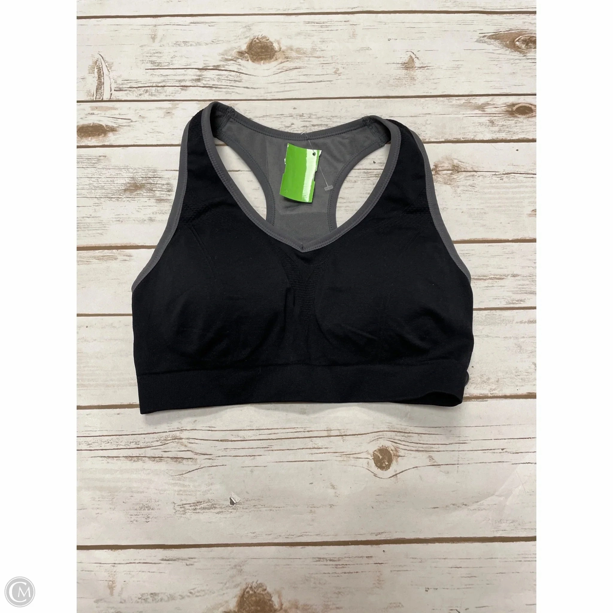 Athletic Bra By Cme In Black & Grey. Size: Xl