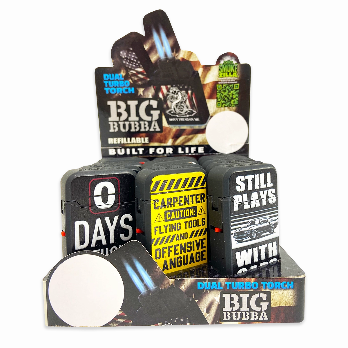 Big Bubba Dual Torch Lighter - 15 Pieces Per Retail Ready Display 23821