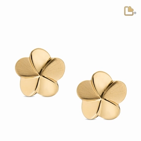 Bloom Gold Vermeil Two Tone Sterling Silver Stud Earrings
