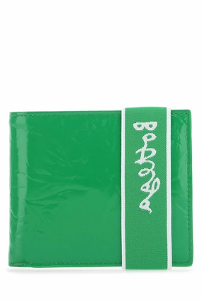 Bottega Veneta Elastic Logo Band Bi-Fold Wallet