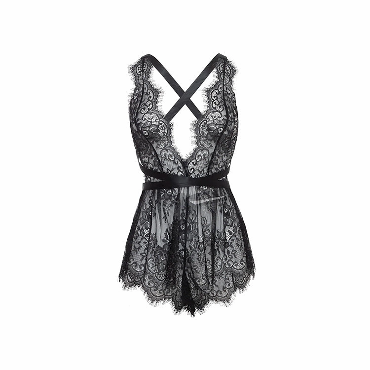 Brea Eyelash Lace Romper