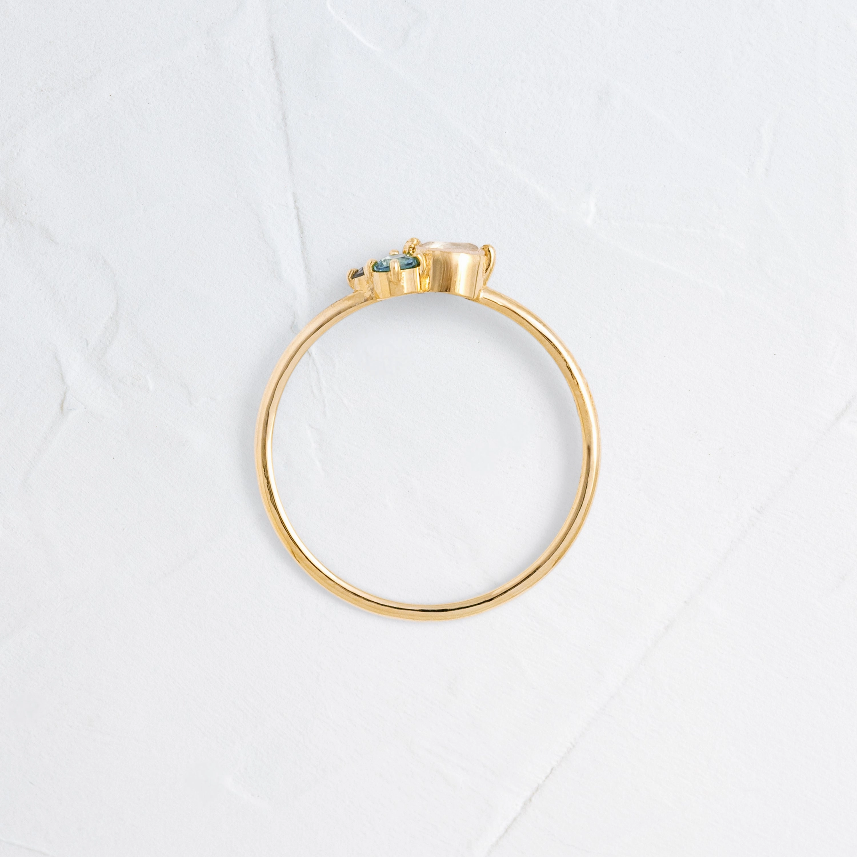 Bubbled Mini Cluster Ring in Moonlight - OOS
