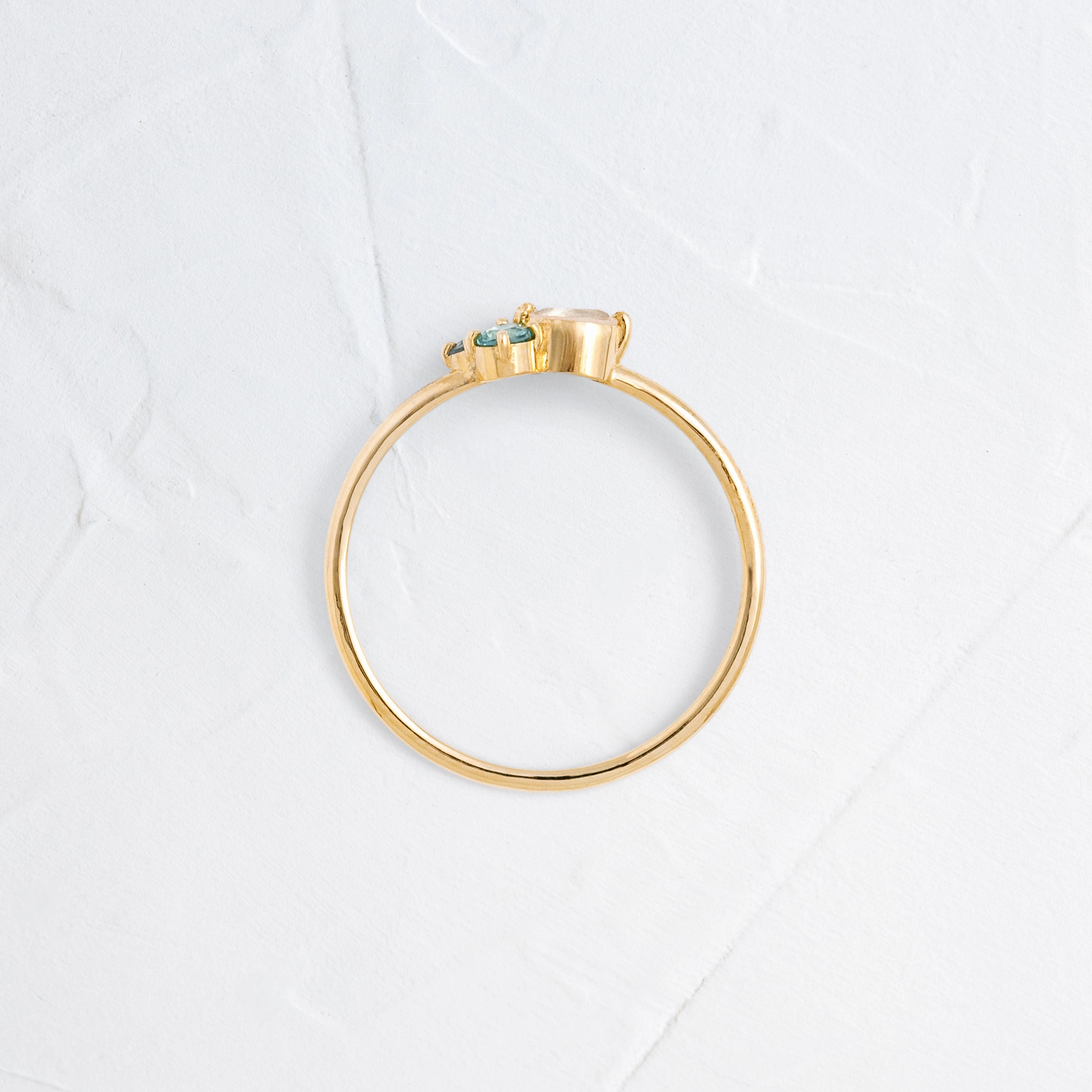 Bubbled Mini Cluster Ring in Moonlight - OOS