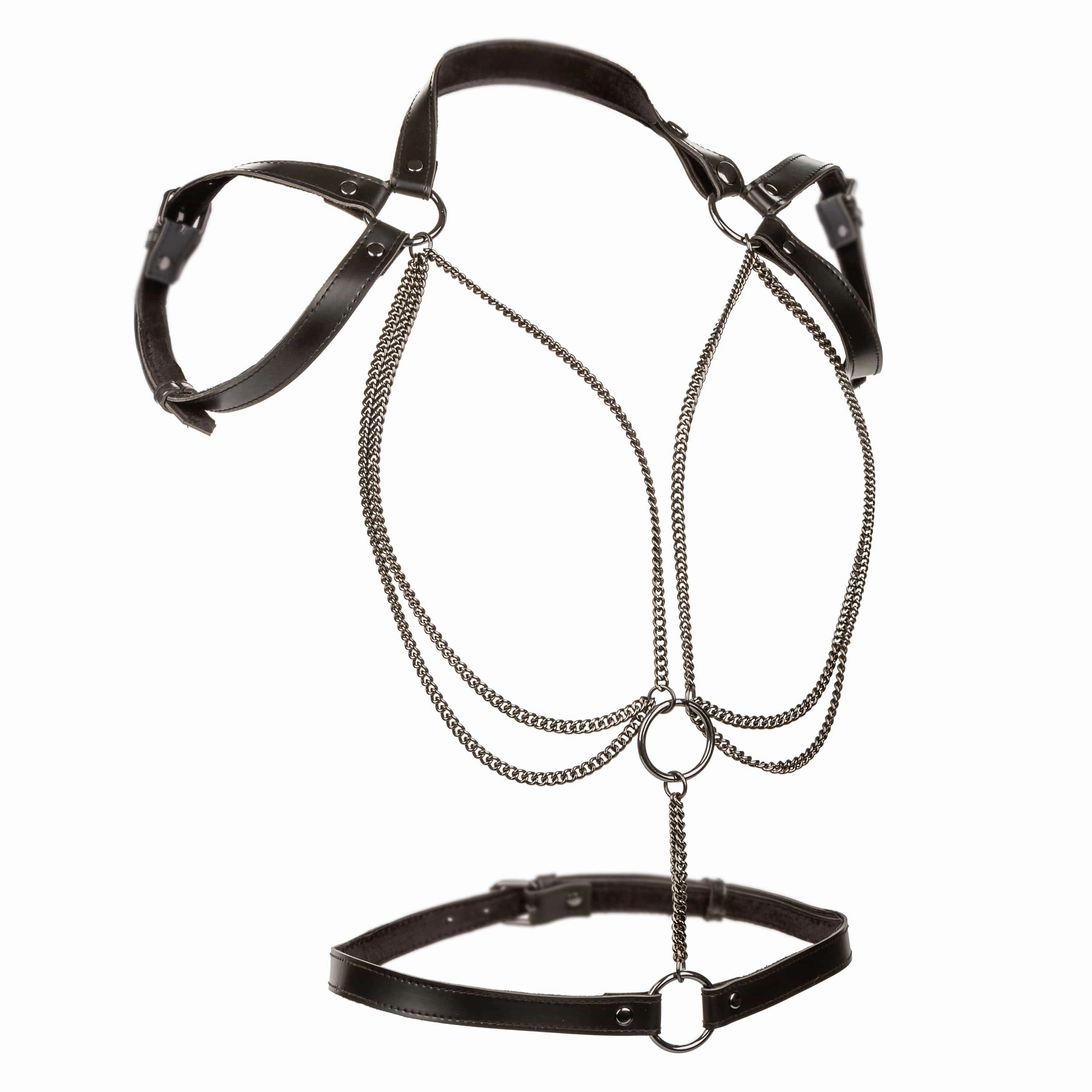 California Exotics - Euphoria Collection Multi Chain Halter Dress Accessory (Black)