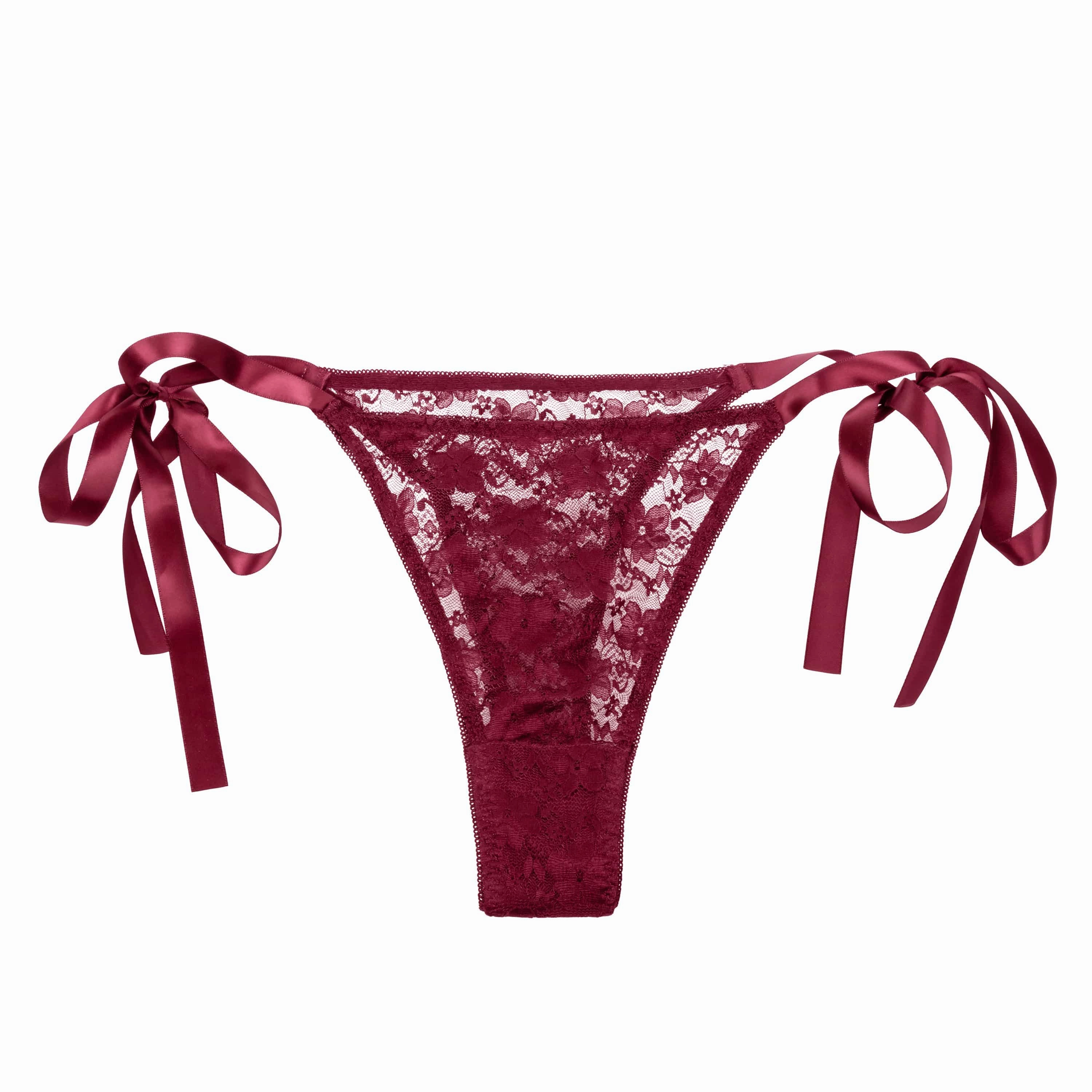 California Exotics - Remote Control Vibrating Lace Thong Set O/S