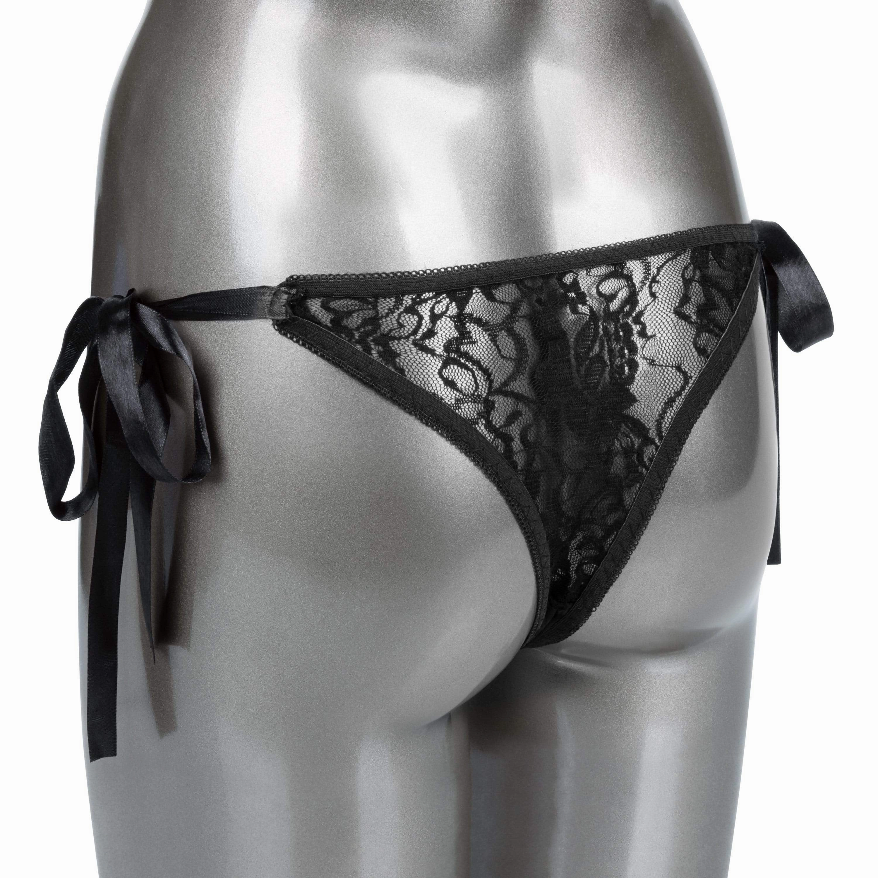 California Exotics - Remote Control Vibrating Lace Thong Set O/S