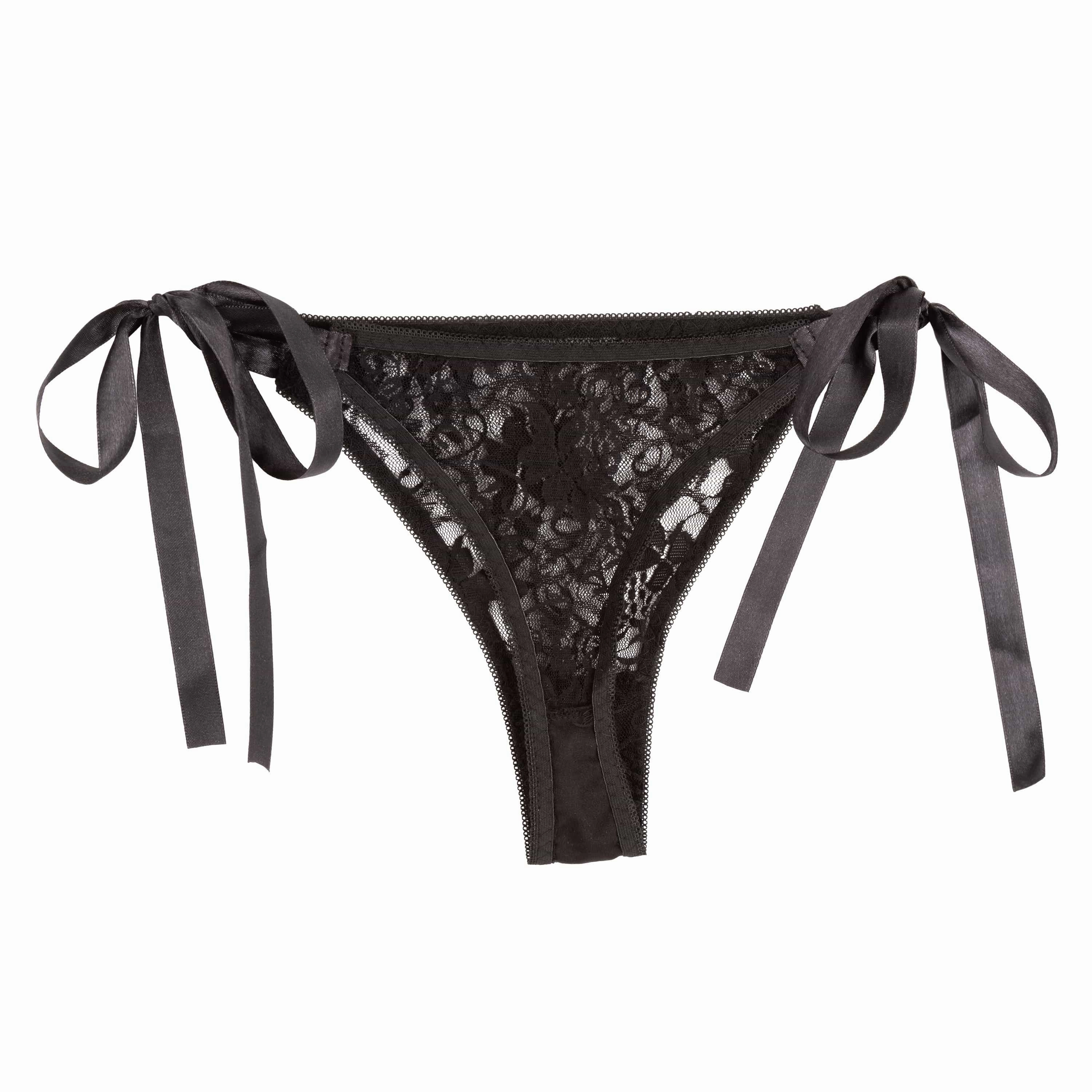 California Exotics - Remote Control Vibrating Lace Thong Set O/S
