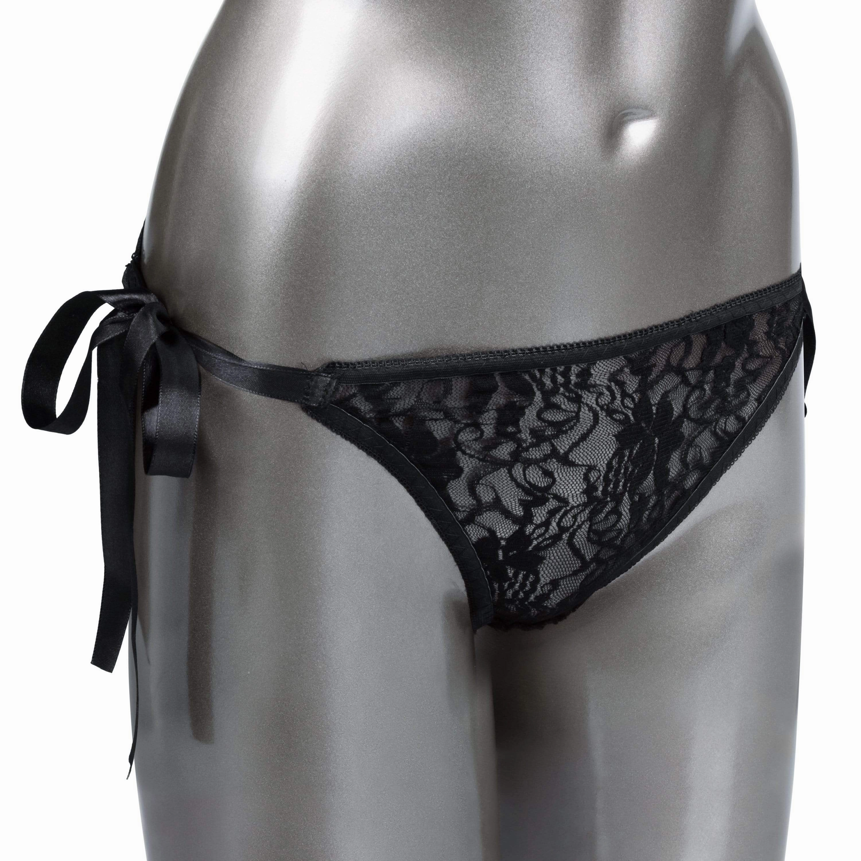 California Exotics - Remote Control Vibrating Lace Thong Set O/S