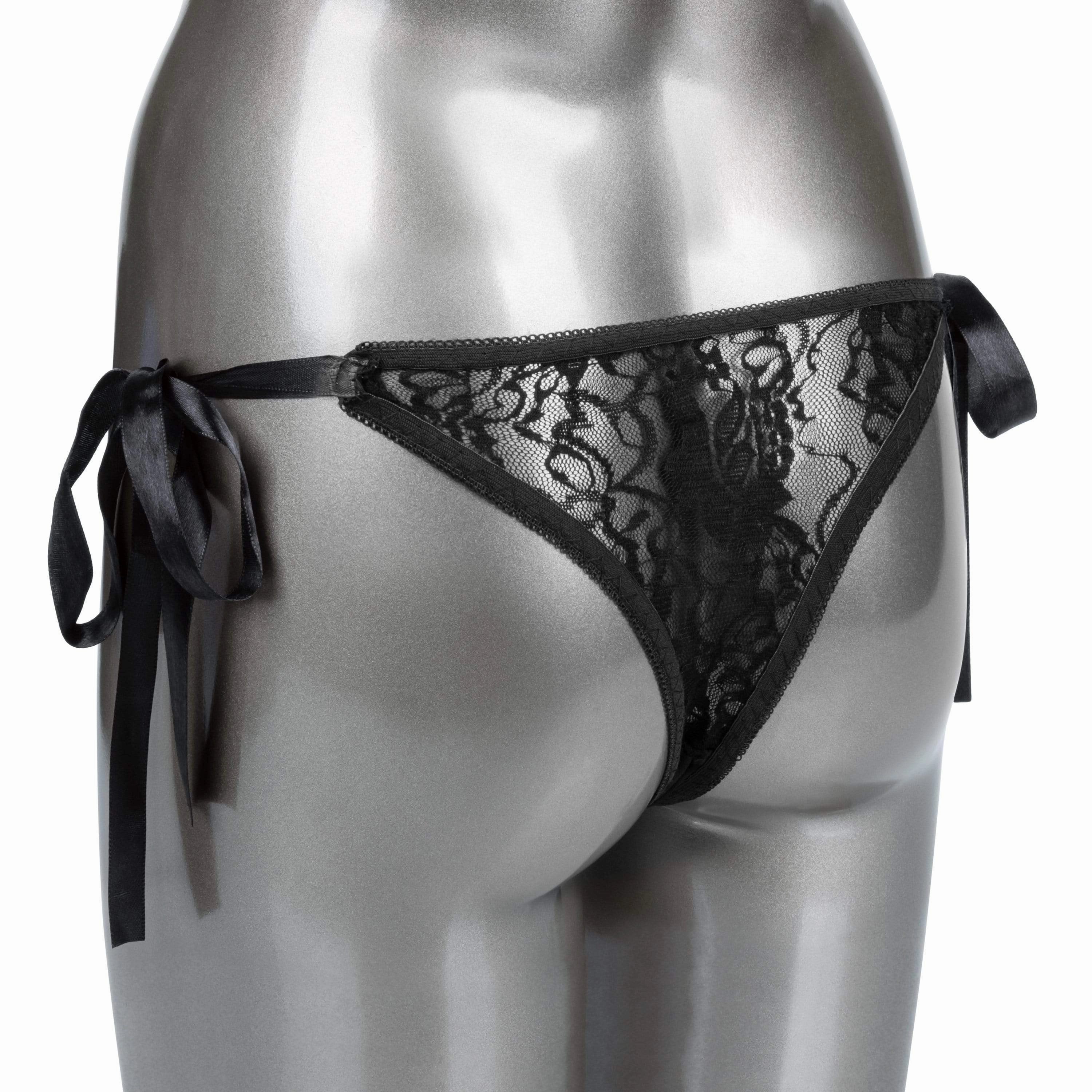 California Exotics - Remote Control Vibrating Lace Thong Set O/S