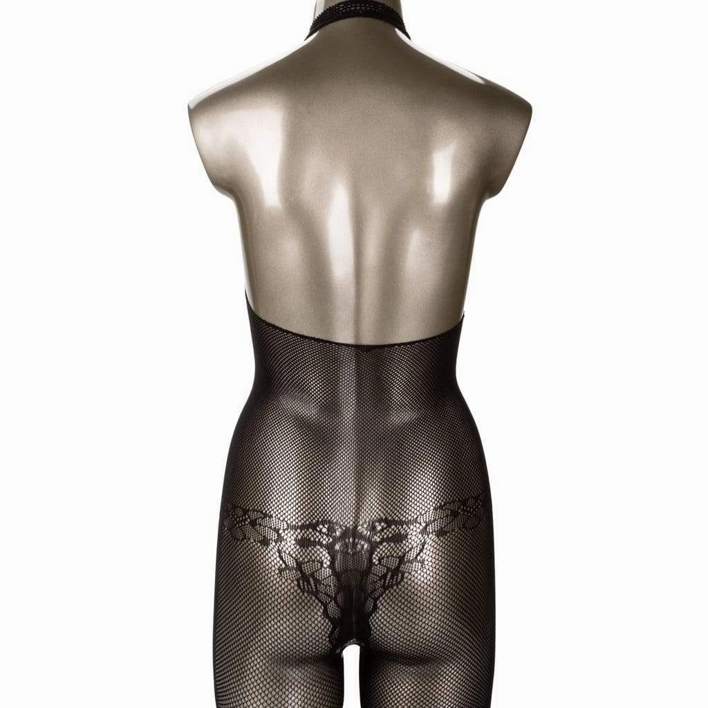 California Exotics - Scandal Halter Lace Body Suit Costume O/S (Black)