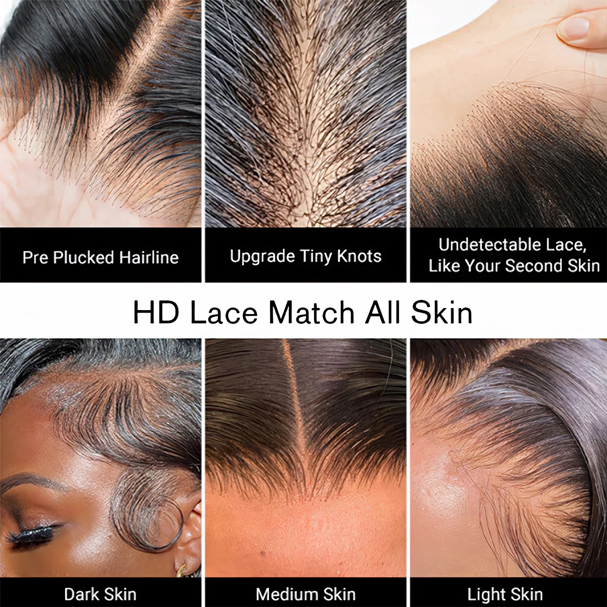 Chinalacewig Custom Wig 100% Human Virgin Hair 5x5 HD Lace Wig BOB With Bang High End Wig Custom06