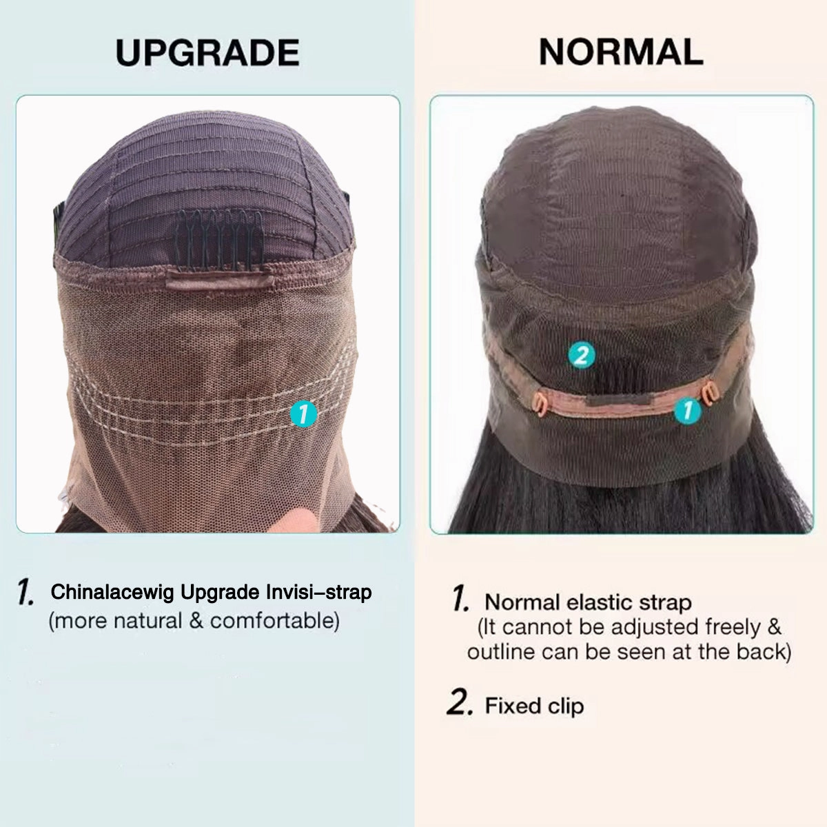 Chinalacewig Human Virgin Hair Highlight Brown 360 HD Lace Wig With  Pre Plucked Elastic Band CF75