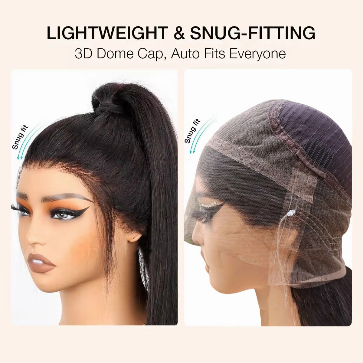 Chinalacewig Human Virgin Hair Highlight Brown 360 HD Lace Wig With  Pre Plucked Elastic Band CF75