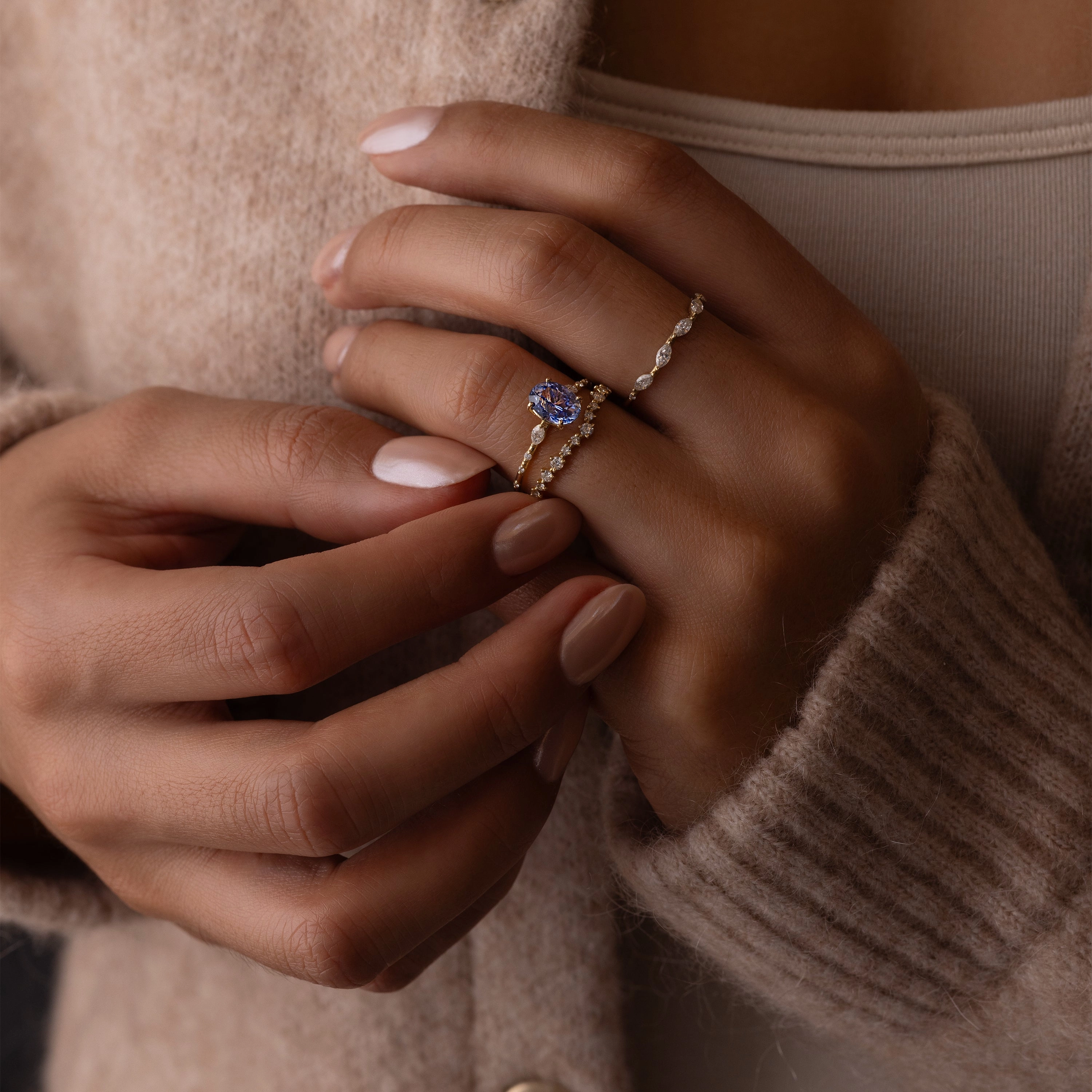 Chorus Ring, 1.87ct. Blue Sri Lanka Sapphire