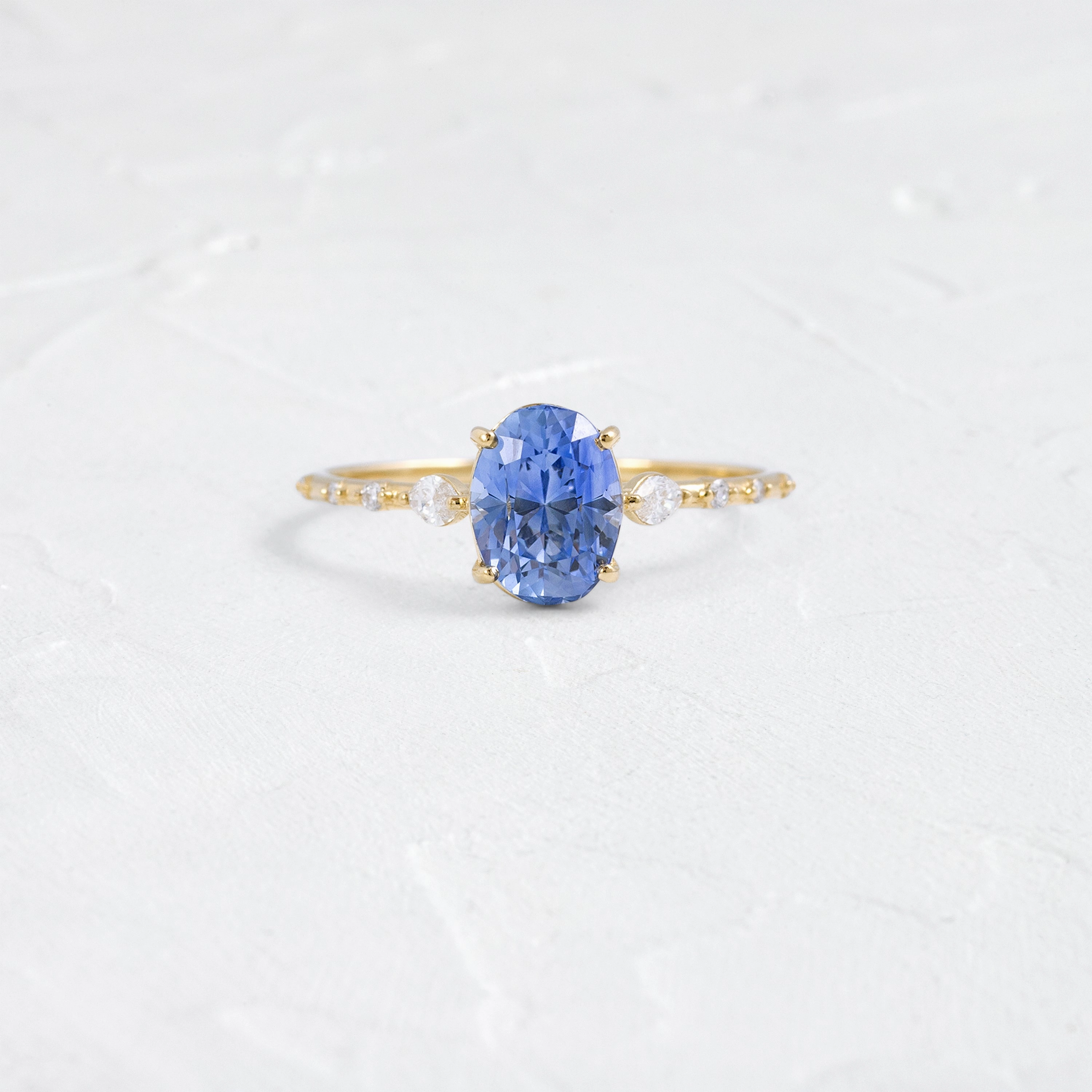 Chorus Ring, 1.87ct. Blue Sri Lanka Sapphire