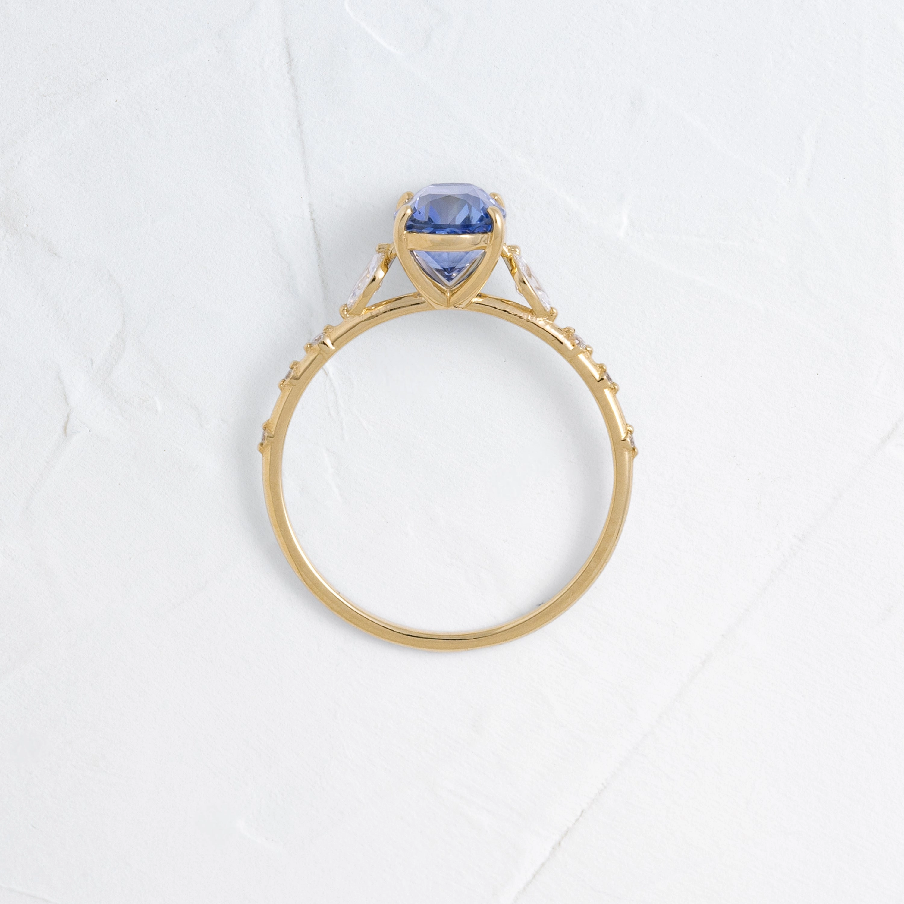 Chorus Ring, 1.87ct. Blue Sri Lanka Sapphire