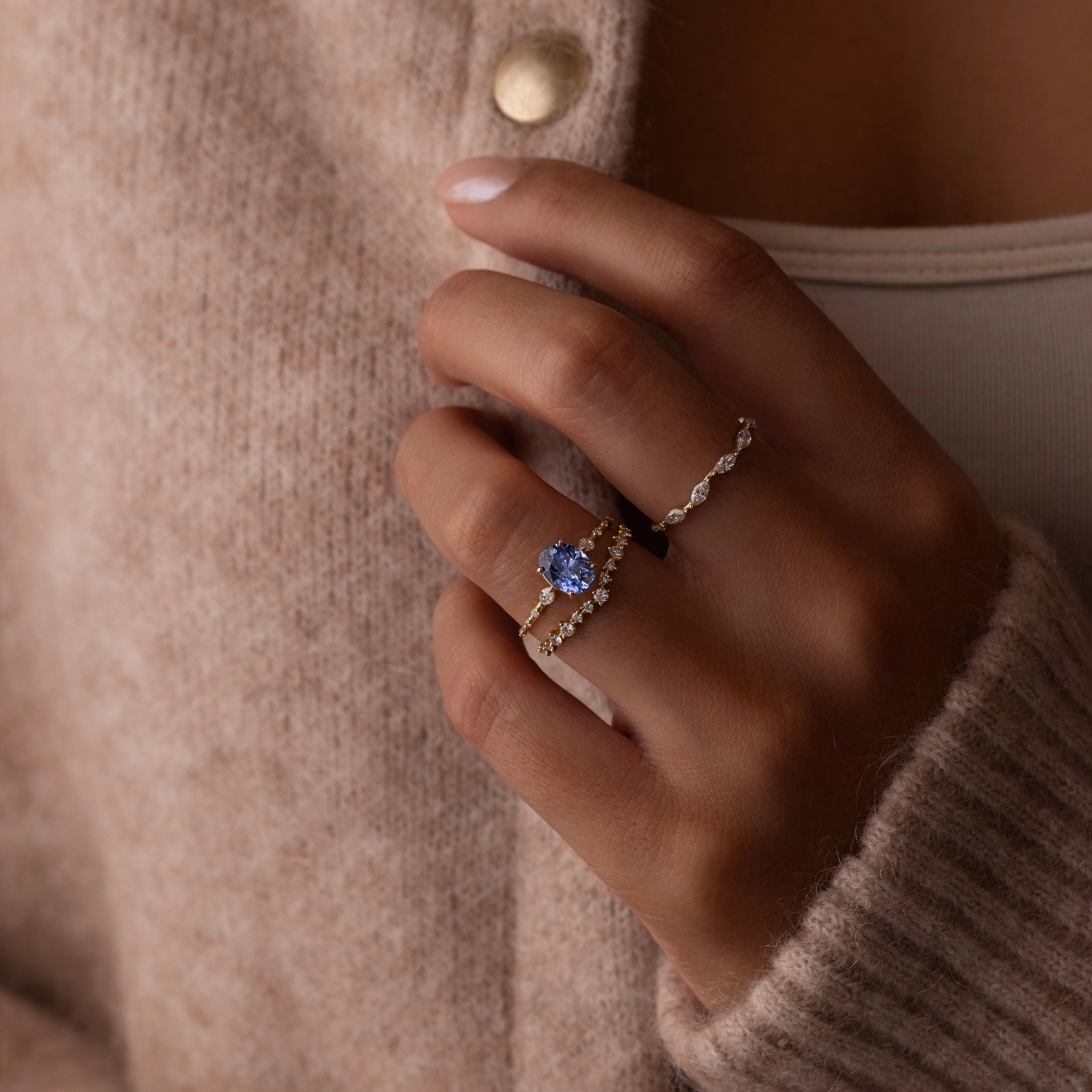 Chorus Ring, 1.87ct. Blue Sri Lanka Sapphire