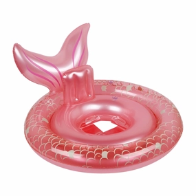 Coconut Grove by Sunnylife CG5BABME Baby, Girl Inflatable Pool Float Toy Pearl the Mermaid, Pink-Age 12-24 Months