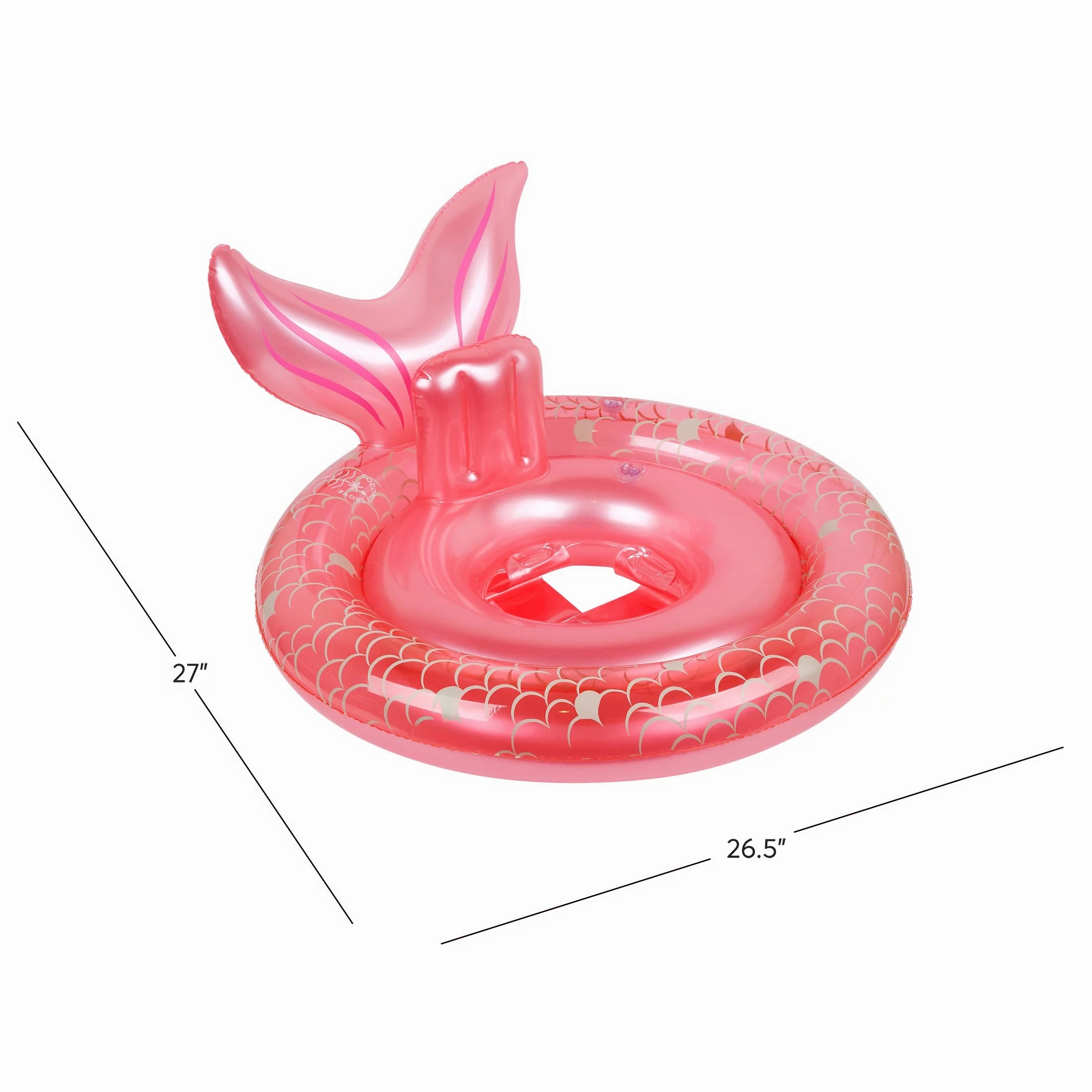 Coconut Grove by Sunnylife CG5BABME Baby, Girl Inflatable Pool Float Toy Pearl the Mermaid, Pink-Age 12-24 Months