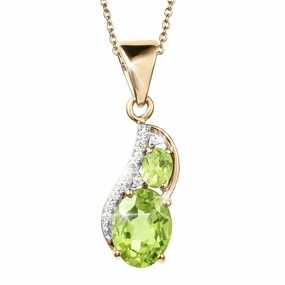 Dewdrop Peridot Pendant
