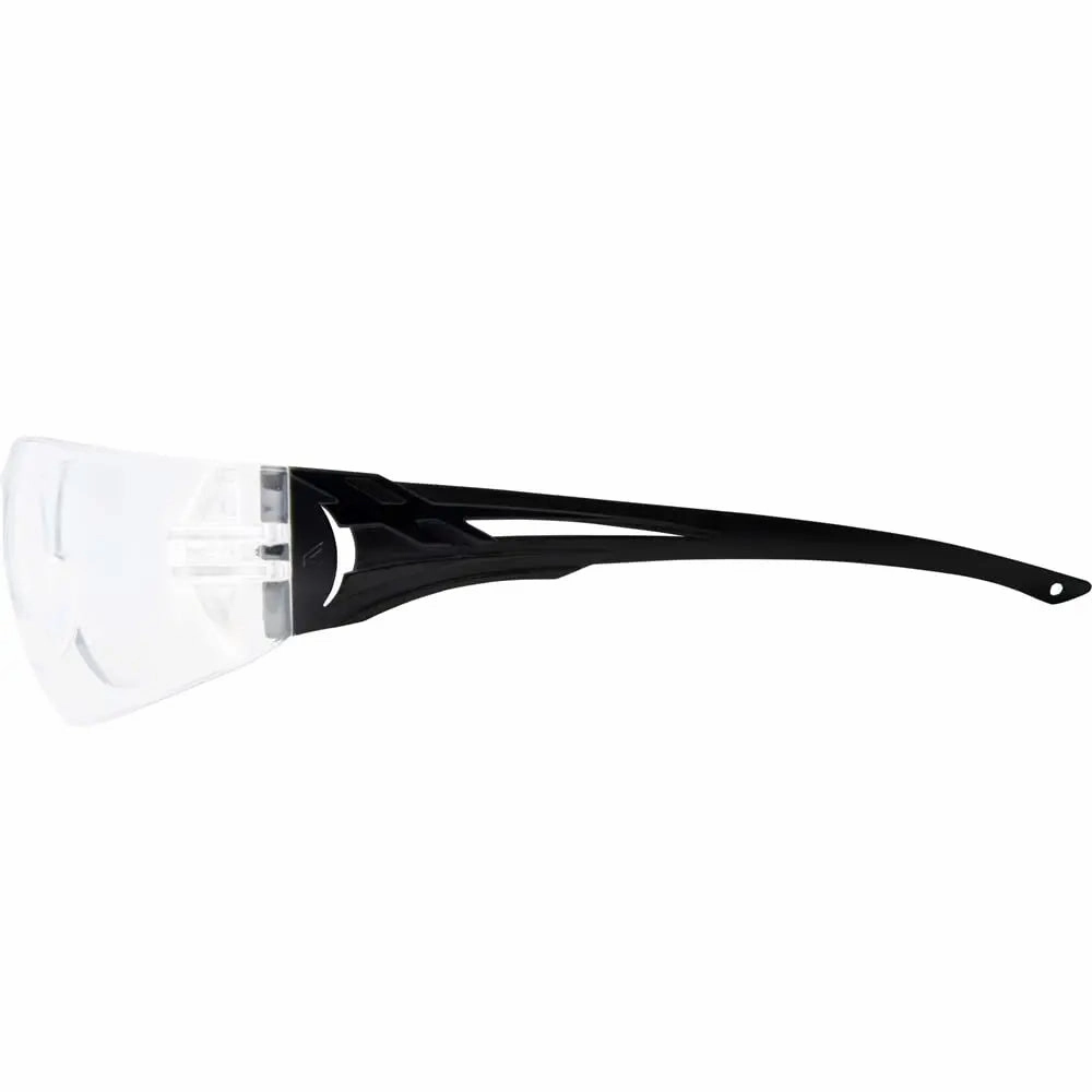 EDGE EYEWEAR CV111  -  Viso - Black Frame / Clear Lens Safety Glasses