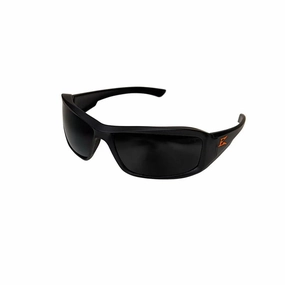 Edge TXB436-E2 - Brazeau Torque - Matte Black Frame with Orange E Logo / Polarized Smoke Lens