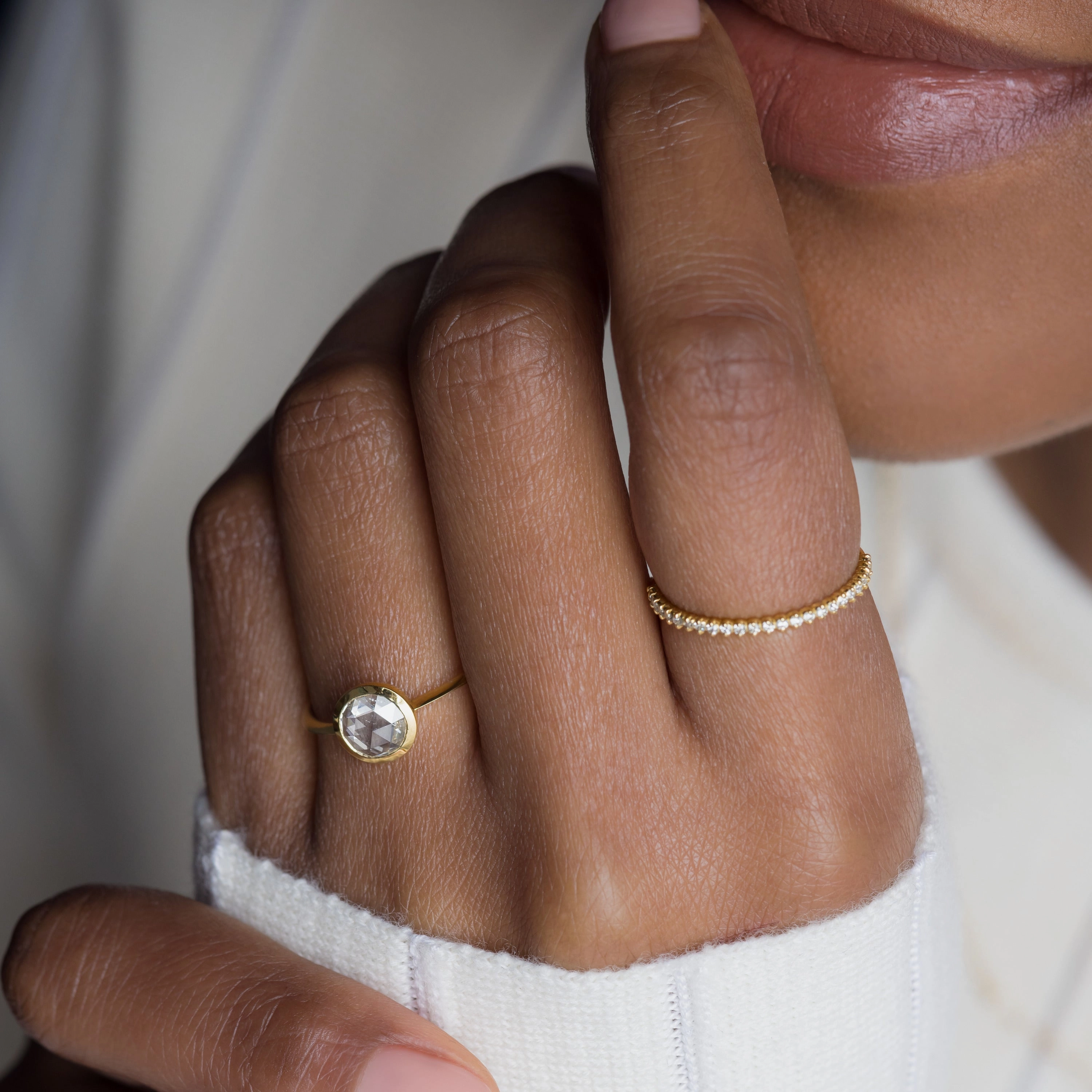 Edifice Ring, Rose Cut