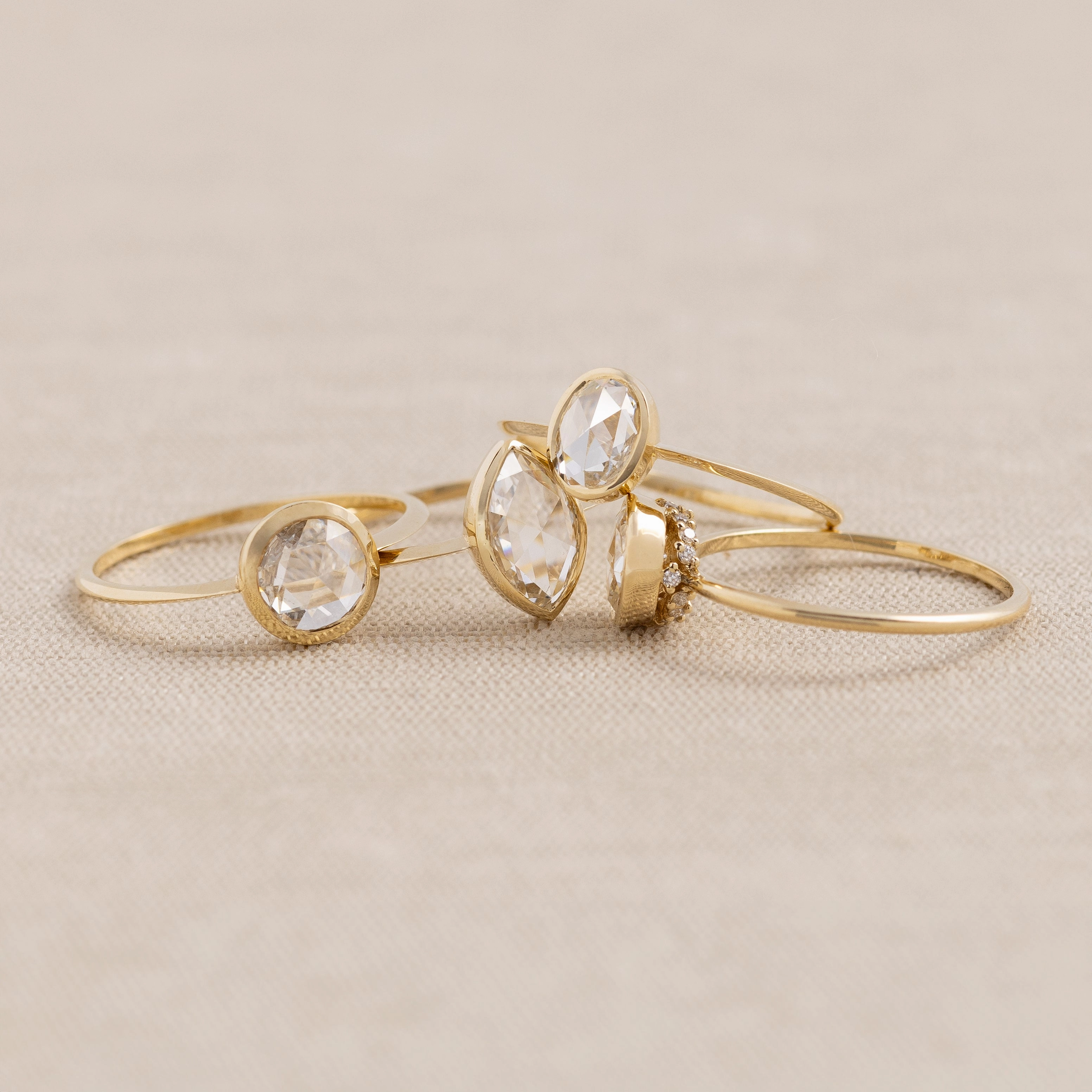 Edifice Ring, Rose Cut