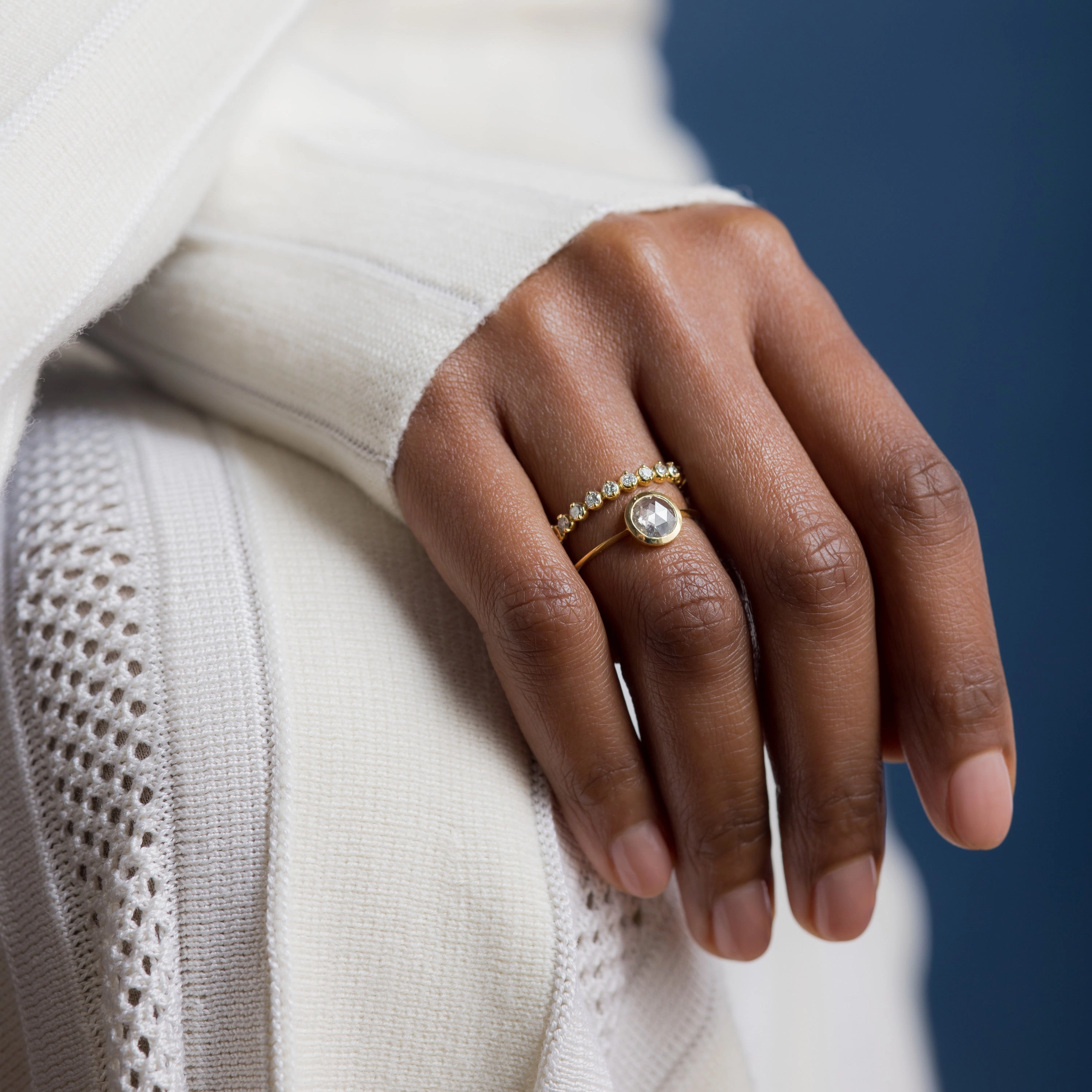 Edifice Ring, Rose Cut