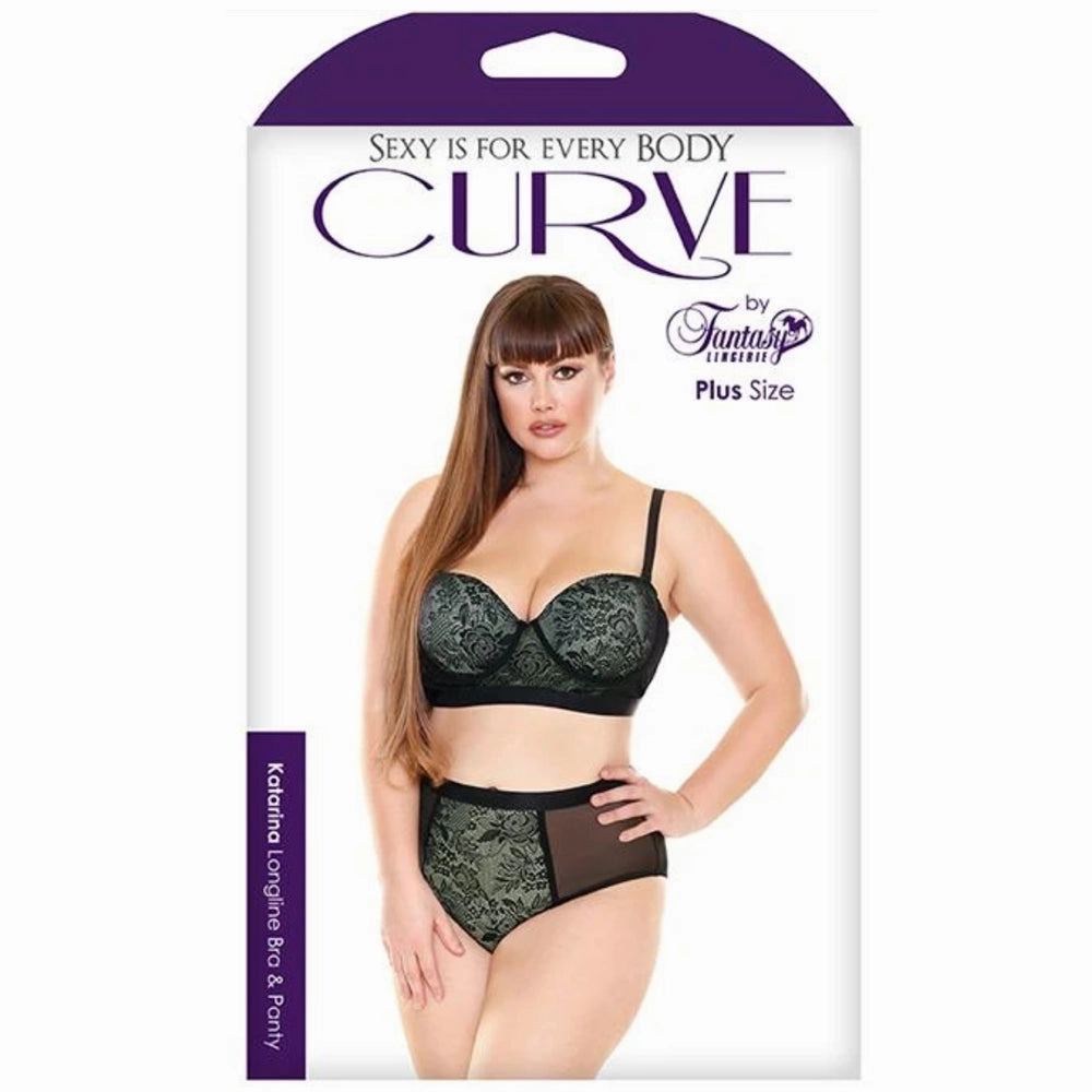 Fantasy Lingerie Curve - Katarina Longline Bra & Panty