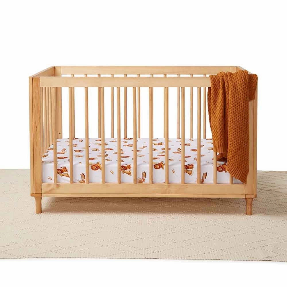 Fitted Cot Sheet - Lion