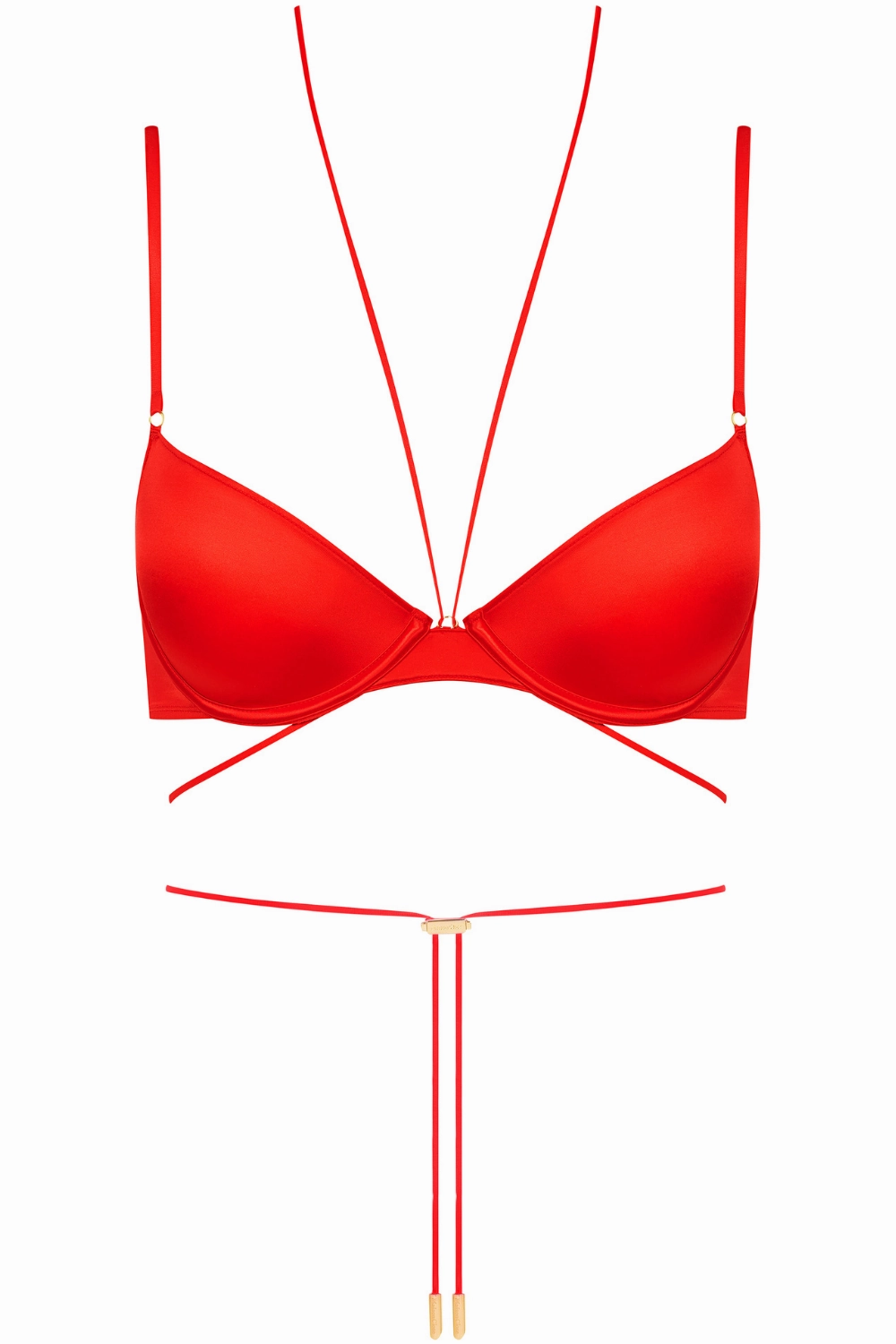 French Kiss Balconette Bra Red