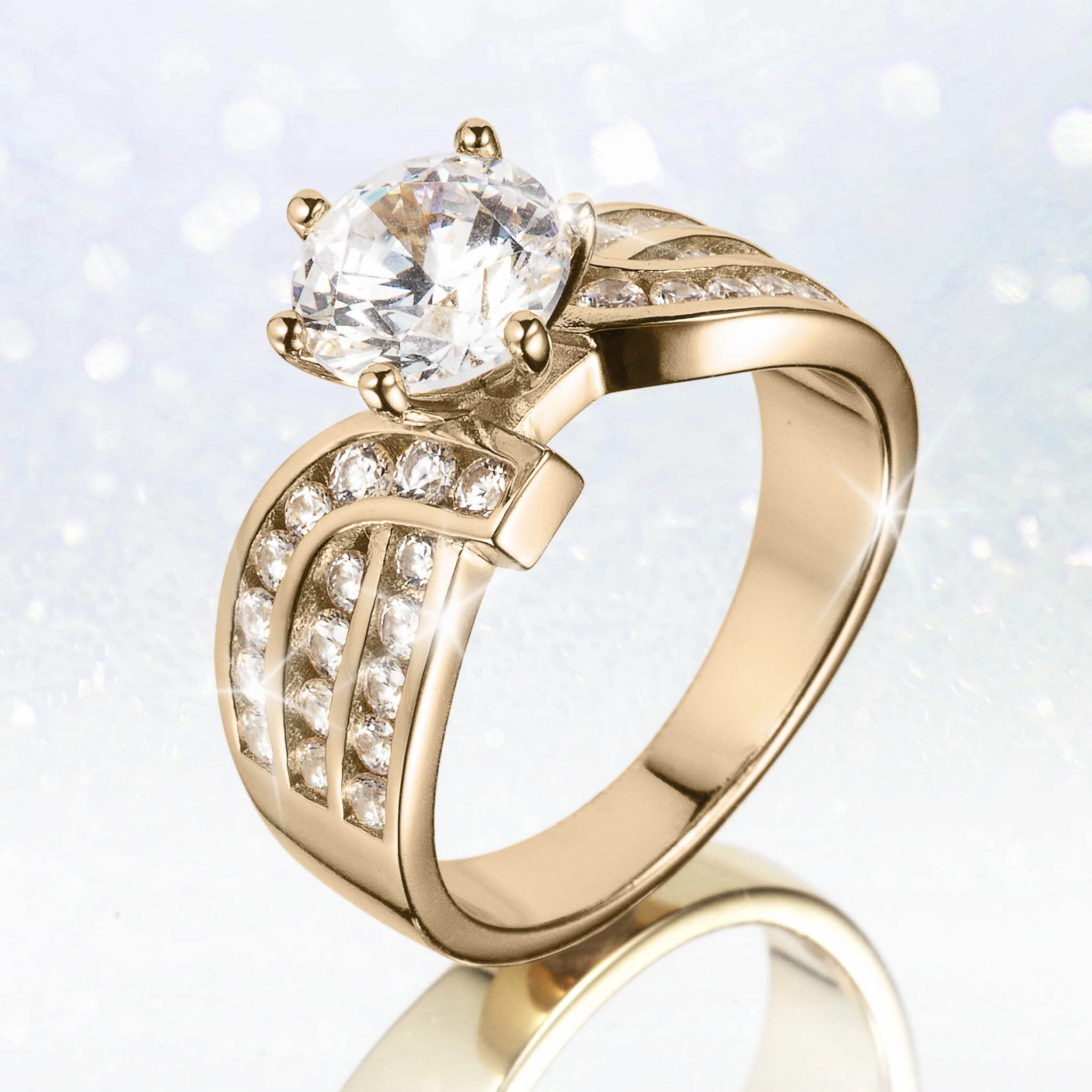 Gleaming Grace Ladies Ring